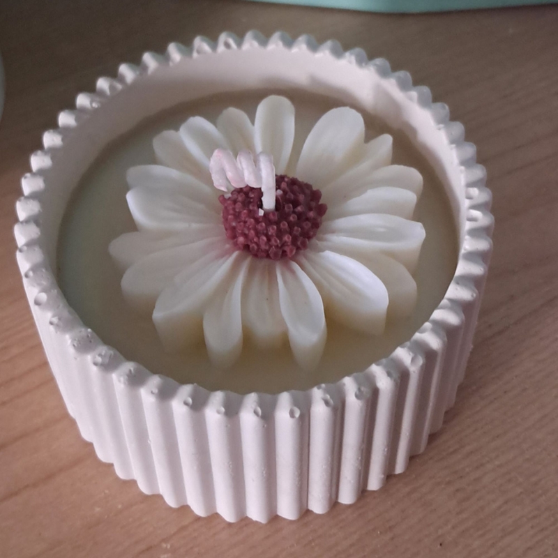 Bakje Daisy ( Bruin / wit )